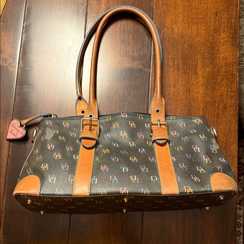Dooney & Bourke Multicolor Logo Hobo Bag